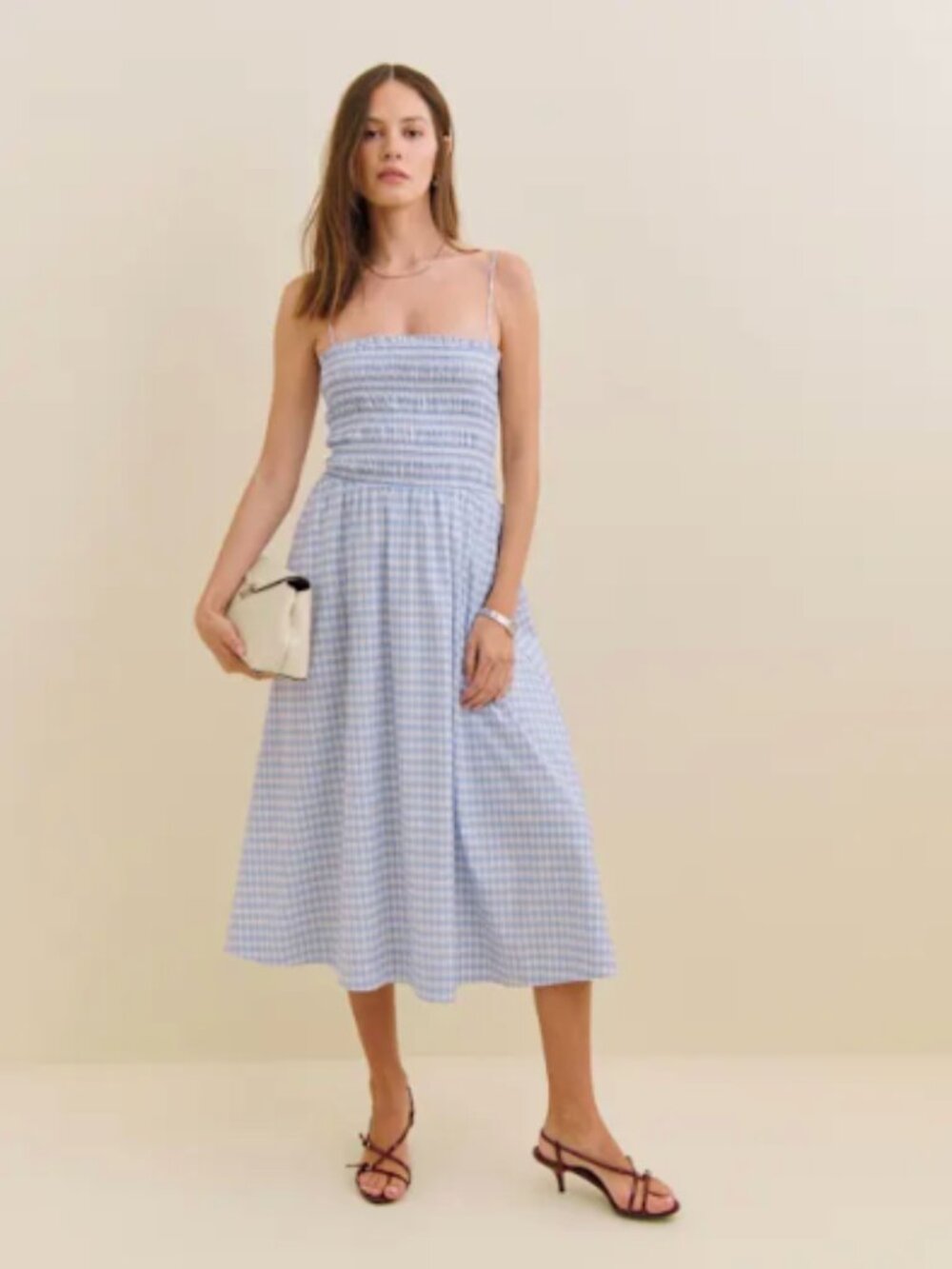 Reformation Kerrie Dress Blue - Size 4